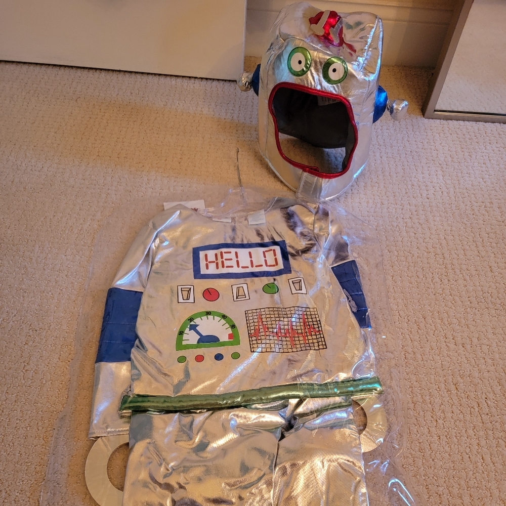 Robot Costume with Helmet 4T